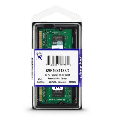  KINGSTON So-Dimm DDR3 1600 Laptop 4Gb Single Module