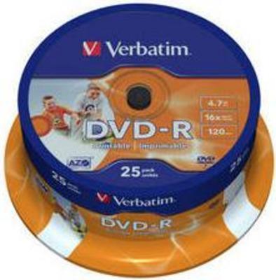  VERBATIM Dvd-R 16x 4.7Gb Campana da 25pz. Printable
