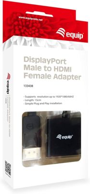EQUIP Adattatore da DisplayPort a HDMI 