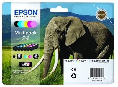  EPSON MULTIPACK T2428 6 Cartucce RS Claria Photo HD
