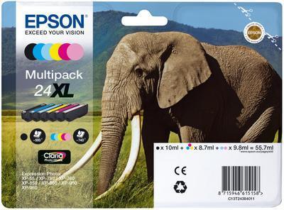  EPSON MULTIPACK T2438 6 Cartucce RS Claria Photo HD