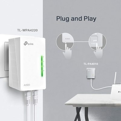 / TP-Link TL-WPA4220 Kit Powerline WiFi