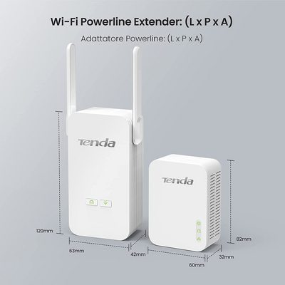 TENDA Ph5 Kit Powerline WiFi Gigabit 