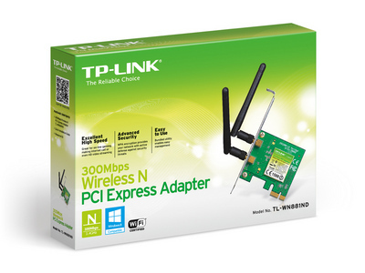 TP-LINK Adattatore Pci-e Wireless 300Mbps 