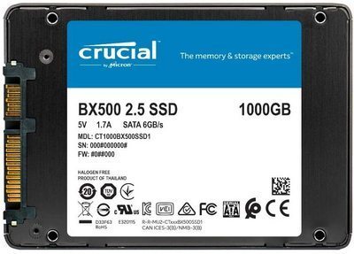 / CRUCIAL SSD Solid State Disk BX500 1Tb 2,5