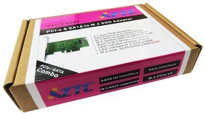 ZTC Lightning Card M.2 NGFF SSD To PCI-e or SATA III  