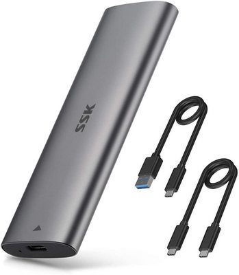 SSK Box USB 3.1 C per Ssd M2 NVME in Alluminio 