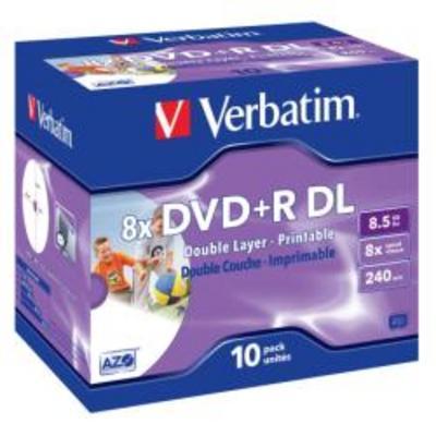  VERBATIM Dvd+R 8x 8.5Gb Dual Layer Printable
