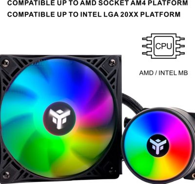 / ITEK EVOLIQ 120 RAINBOW Dissipatore a Liquido Intel/Amd