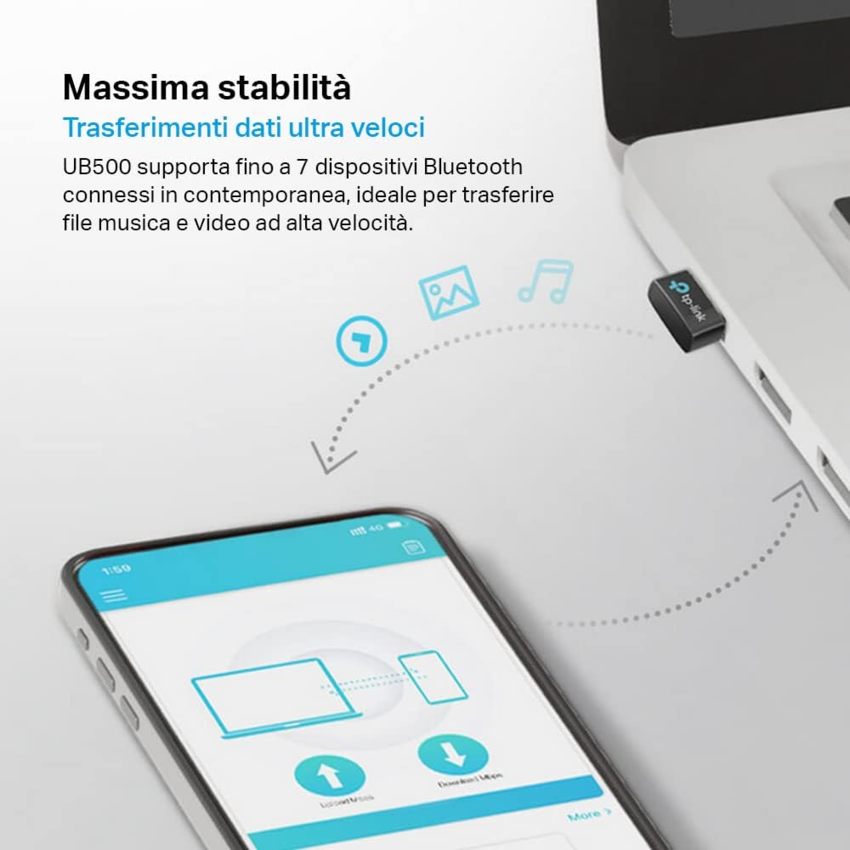 TP-LINK UB500 Adattatore USB (Bluetooth 5.0)  