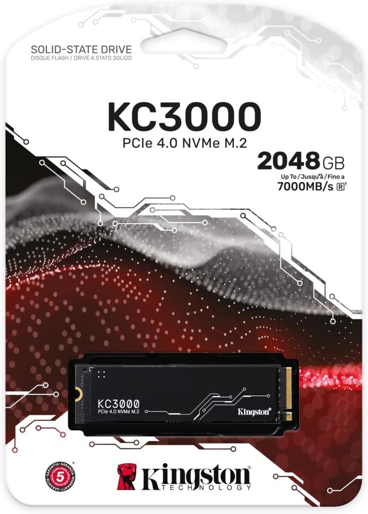 KINGSTON SSD M.2 2TB  SKC3000D/2048G PCIe 4.0  