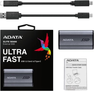 A-DATA SE880 SSD Esterno USB-C 1Tb 