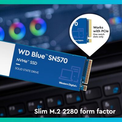 WESTERN DIGITAL SSD M.2 1TB SN570 PCIe 3.0 