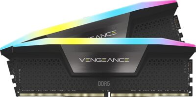 CORSAIR VENGEANCE RGB DDR5 RAM 32GB (2x16GB) 6000MHz CL36 Intel XMP 