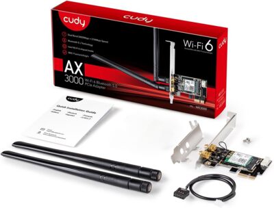 CUDY Adattatore Pci-e WiFi 6 PCIe AX3000, BT 5.2 