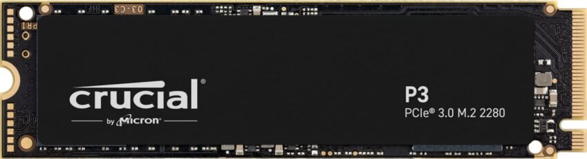 CRUCIAL P3 NVMe SSD 500GB PCle 3.0  