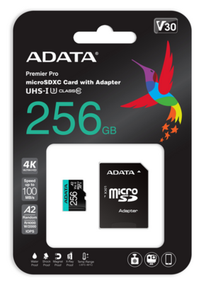 / ADATA Premier Pro Micro-SDXC da 256Gb + Adattatore